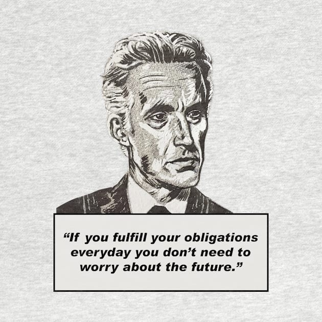 Jordan Peterson Quote #3 (new artwork version) by MasterpieceArt